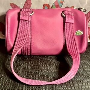Lacoste mini burgundy bag